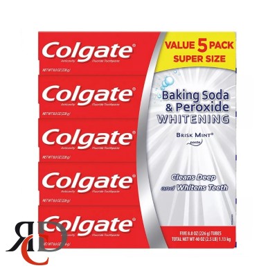 COLGATE BAKING SODA & PEROXIDE 8OZ 5 PACK